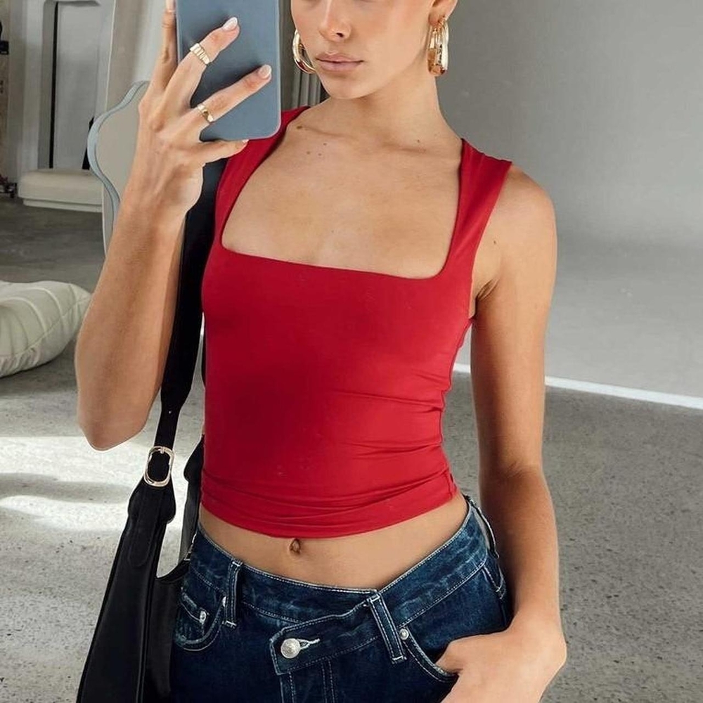 Princess Polly Back In Top Red